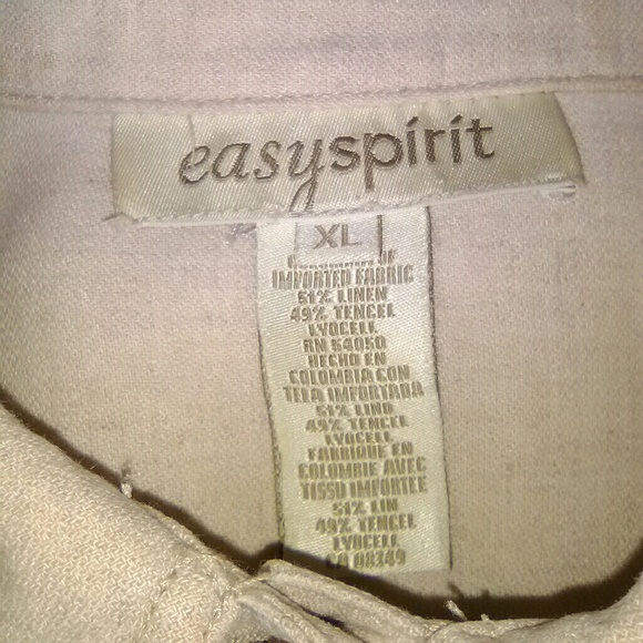 Easy Spirit Linen Jean Jacket - Picture 4 of 5